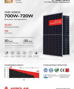 Alternative view of Tấm pin mặt trời AE Solar 700W | Pin AE N-type TOPCon 700W